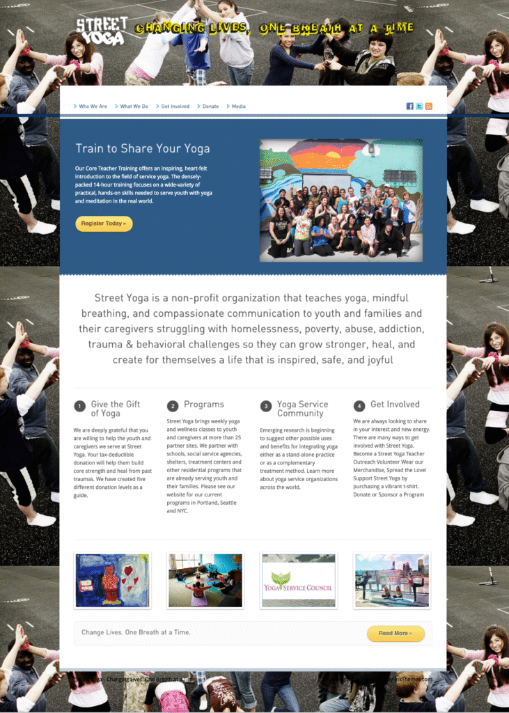 Street Yoga Website